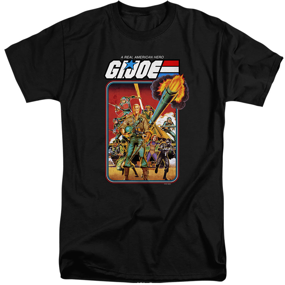 G.I. Joe Hero Group Mens Tall T Shirt Black Officially Licensed