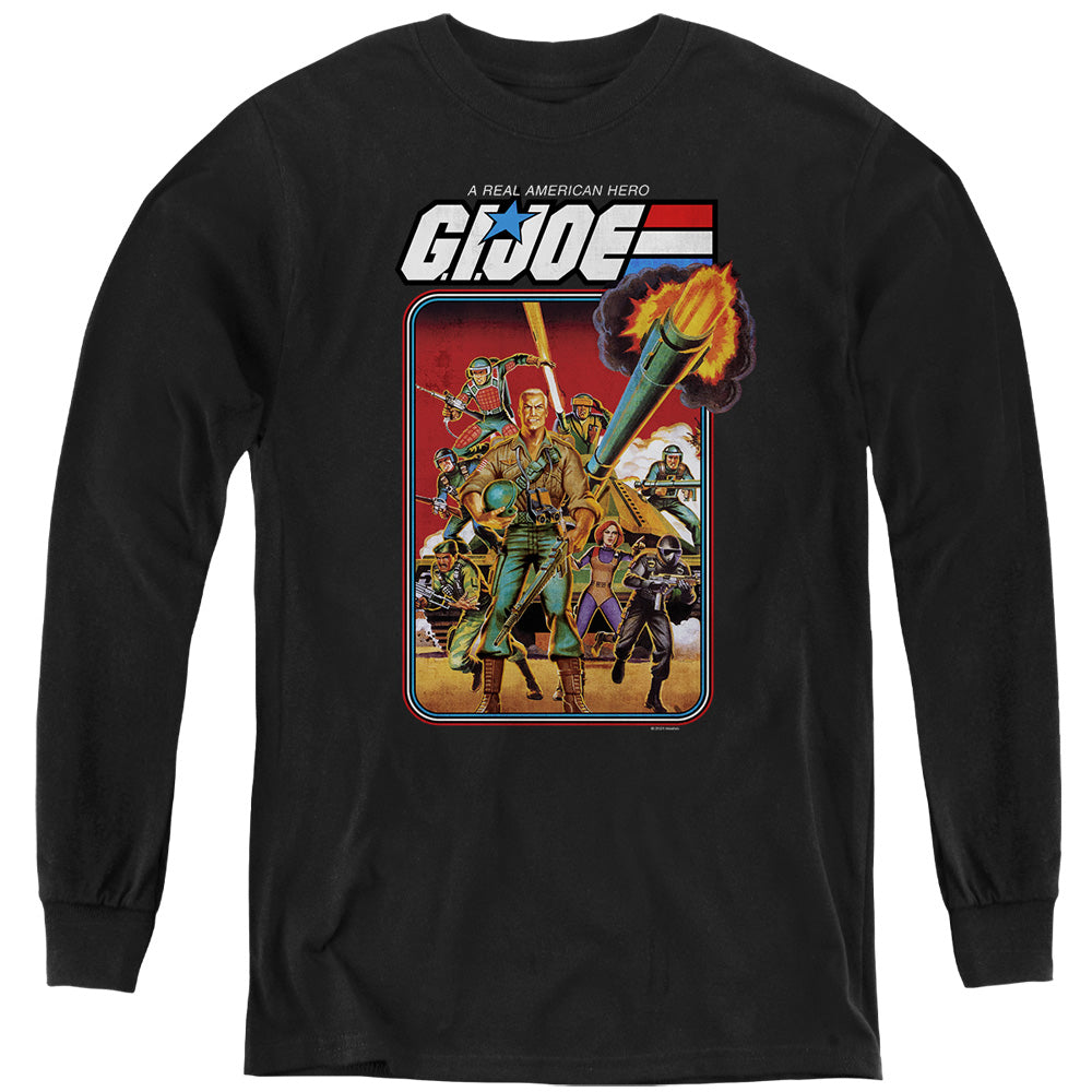 G.I. Joe Hero Group Long Sleeve Kids Youth T Shirt Black Officially Licensed