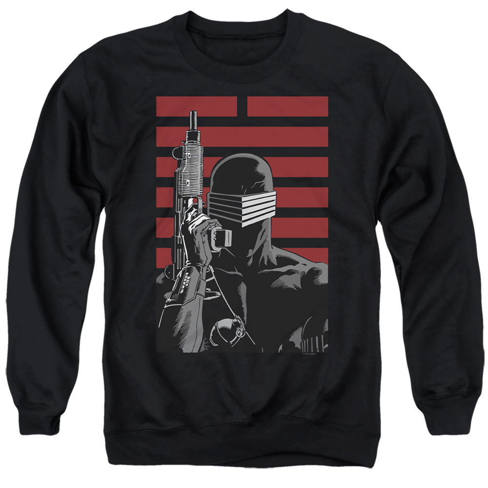 G.I. Joe Snake Eyes Ninja Mens Crewneck Sweatshirt Black Officially Licensed