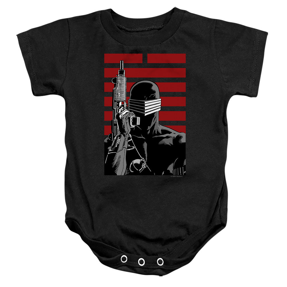 G.I. Joe Snake Eyes Ninja Infant Baby Snapsuit Black Officially Licensed