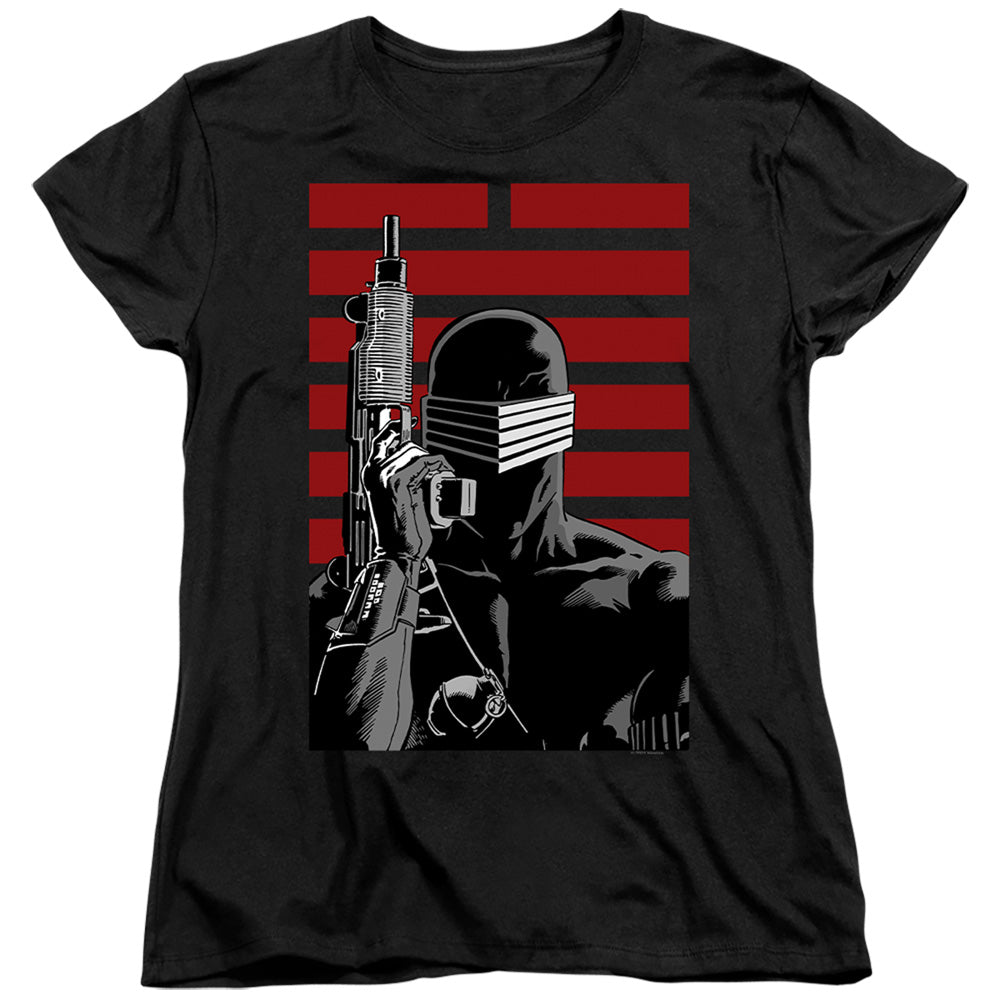 G.I. Joe Snake Eyes Ninja Womens T Shirt Black Officially Licensed