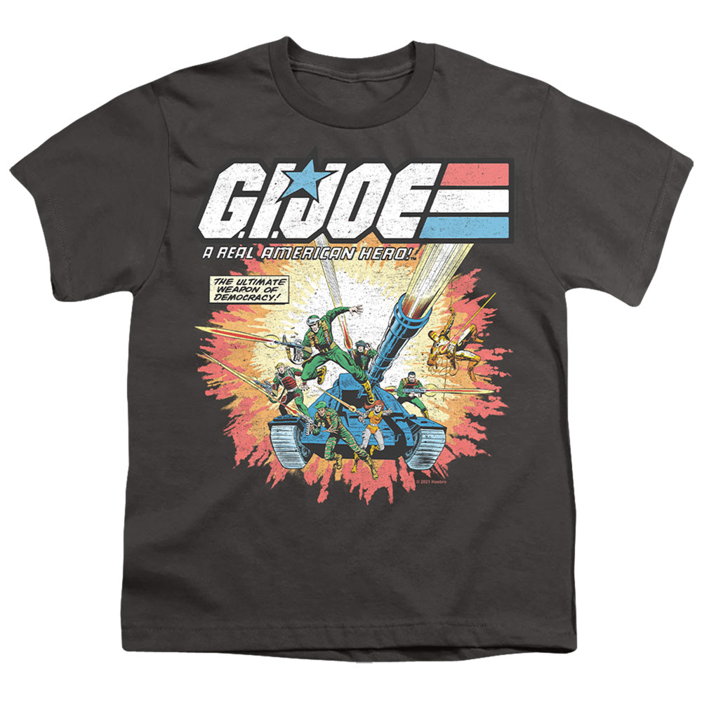 G.I. Joe Real American Hero Kids Youth T Shirt Charcoal Officially Licensed