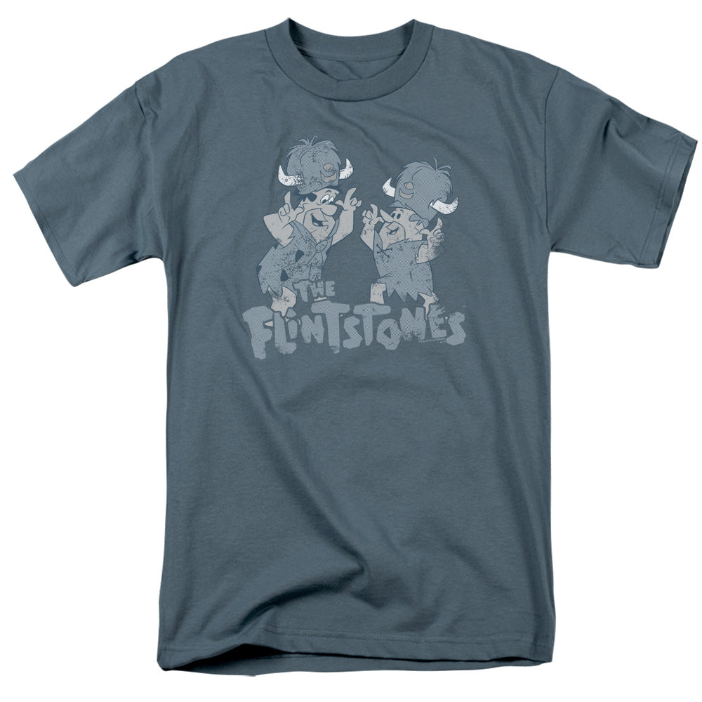 Flintstones Old Fred And Barney Mens T Shirt Slate Officially Licensed