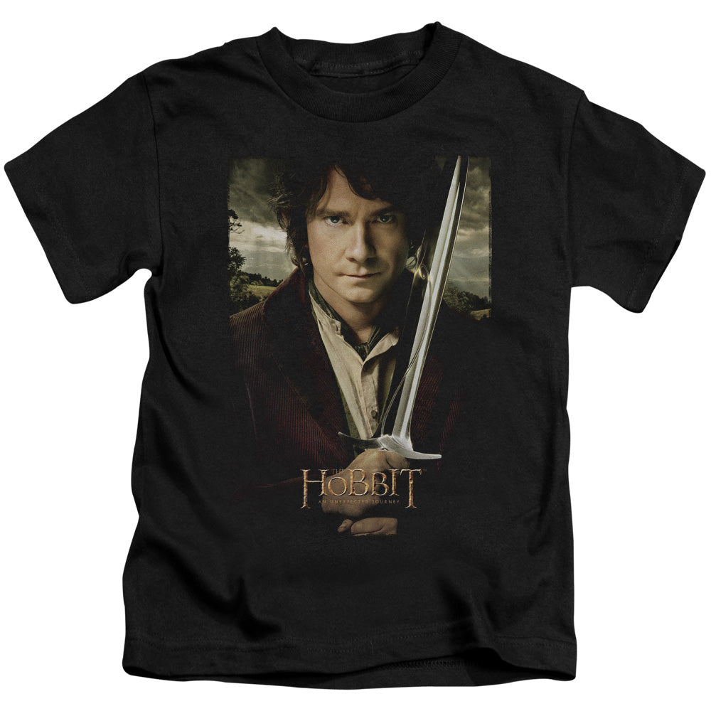 The Hobbit Baggins Poster Juvenile Kids Youth T Shirt Black