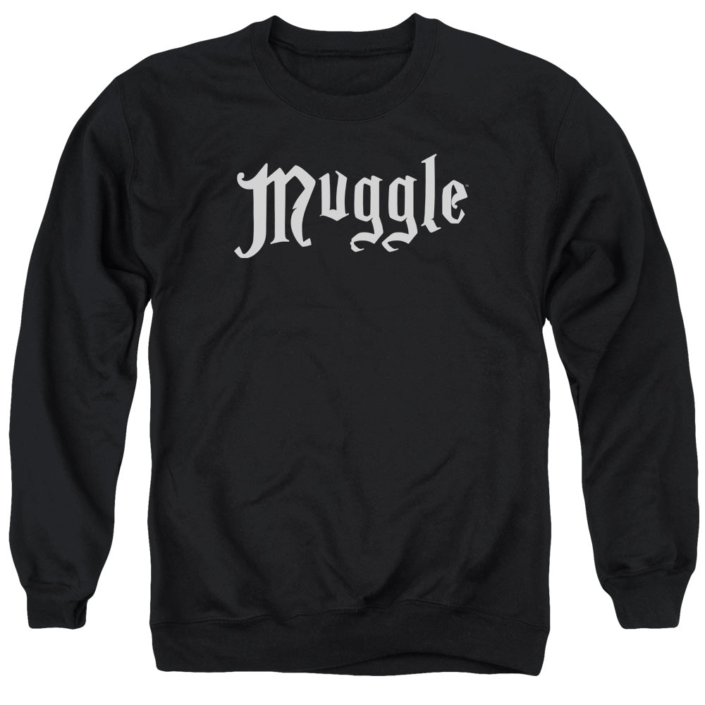 Harry Potter Muggle Mens Crewneck Sweatshirt Black