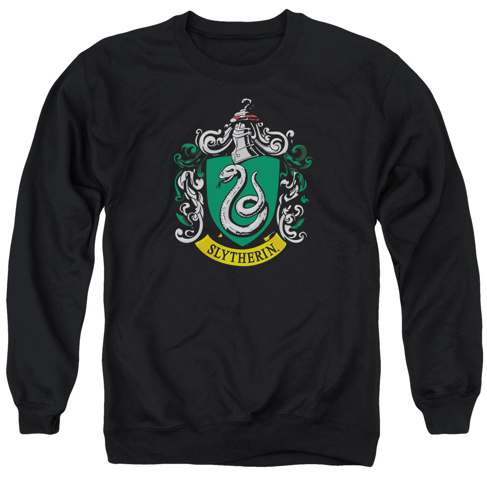 Harry Potter Slytherin Crest Mens Crewneck Sweatshirt Black