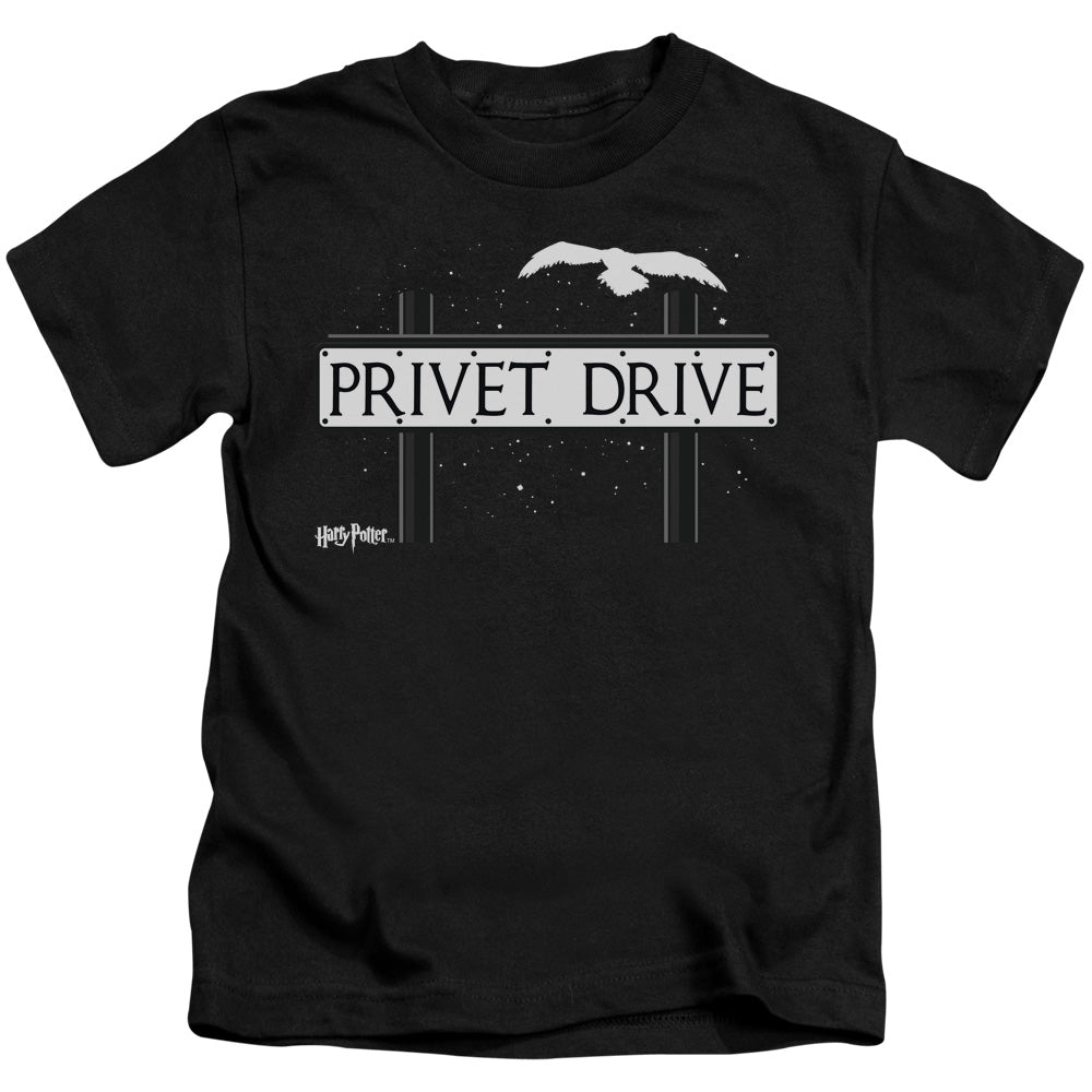 Harry Potter Privet Drive Juvenile Kids Youth T Shirt Black