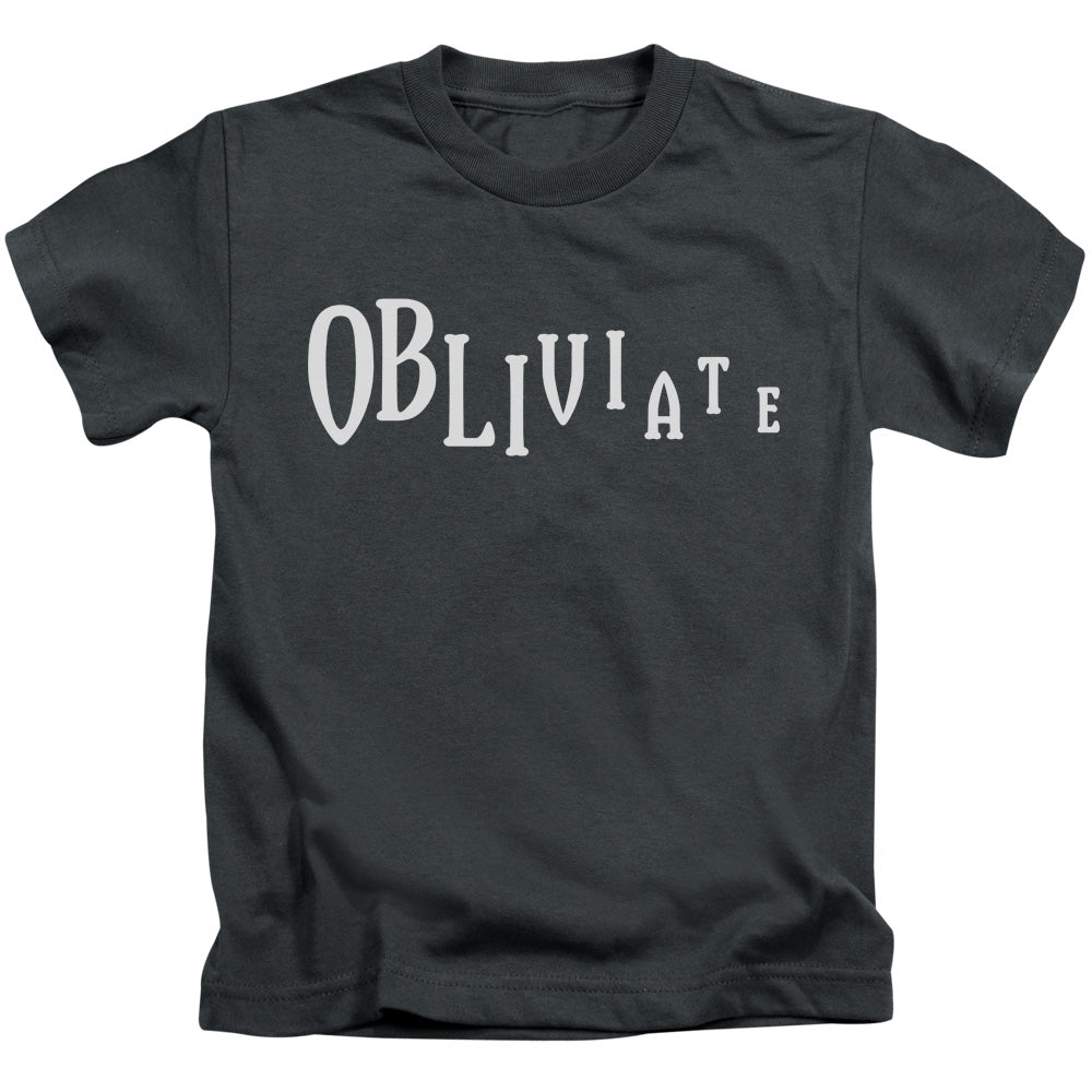 Harry Potter Obliviate Juvenile Kids Youth T Shirt Charcoal