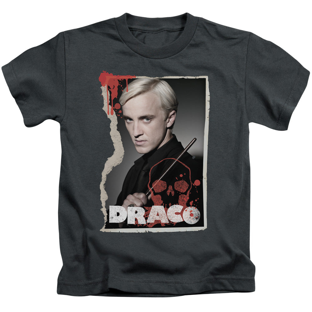 Harry Potter Draco Frame Juvenile Kids Youth T Shirt Charcoal