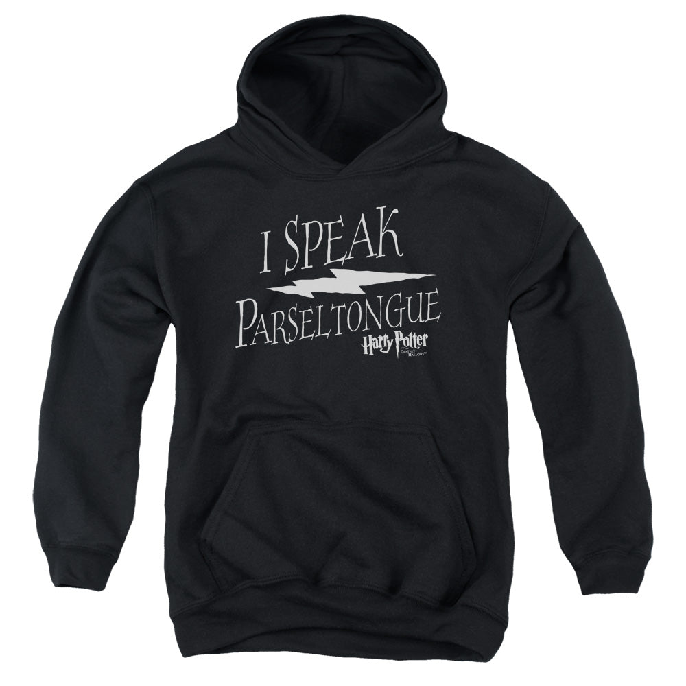 Harry Potter I Speak Parseltongue Kids Youth Hoodie Black