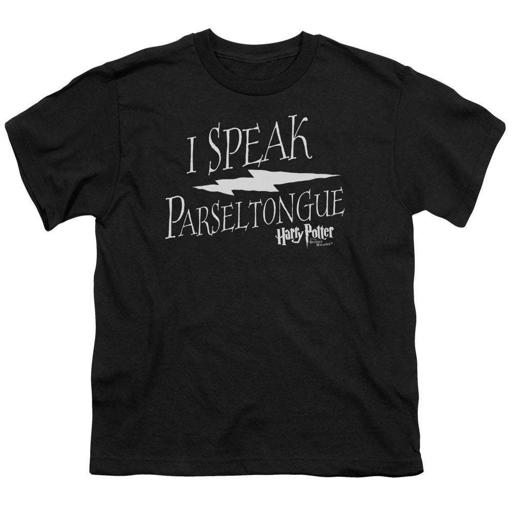 Harry Potter I Speak Parseltongue Kids Youth T Shirt Black