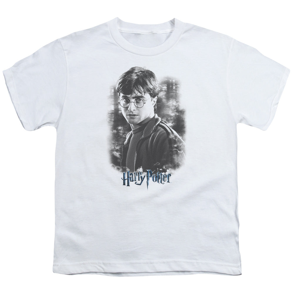 Harry Potter Harry in the Woods Kids Youth T Shirt White