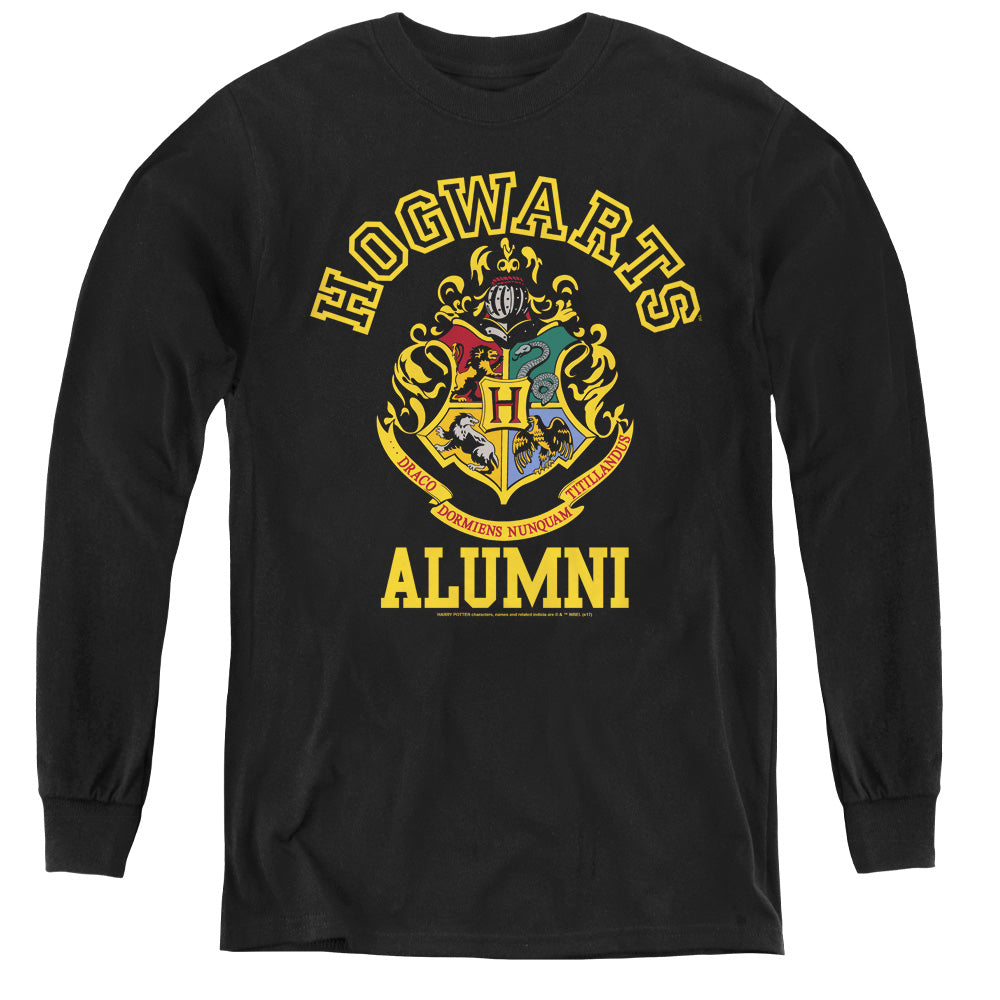 Harry Potter Hogwarts Alumni Long Sleeve Kids Youth T Shirt Black