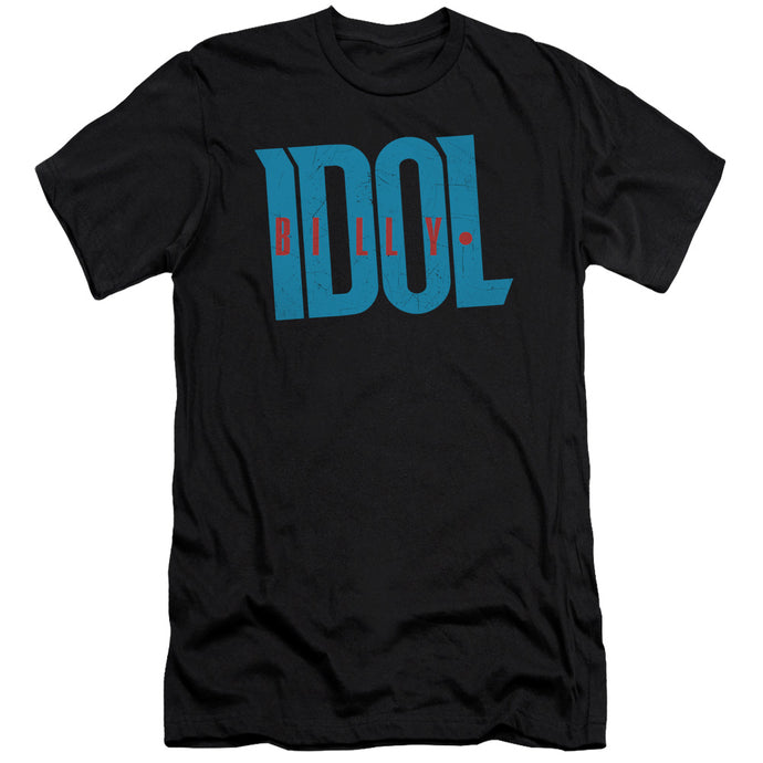 Billy Idol Logo Slim Fit Mens T Shirt Black