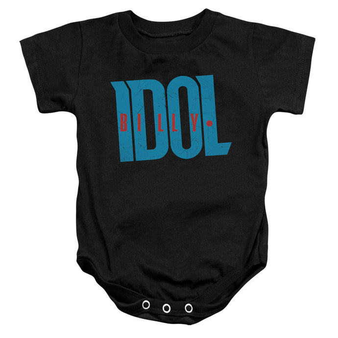 Billy Idol Logo Infant Baby Snapsuit Black