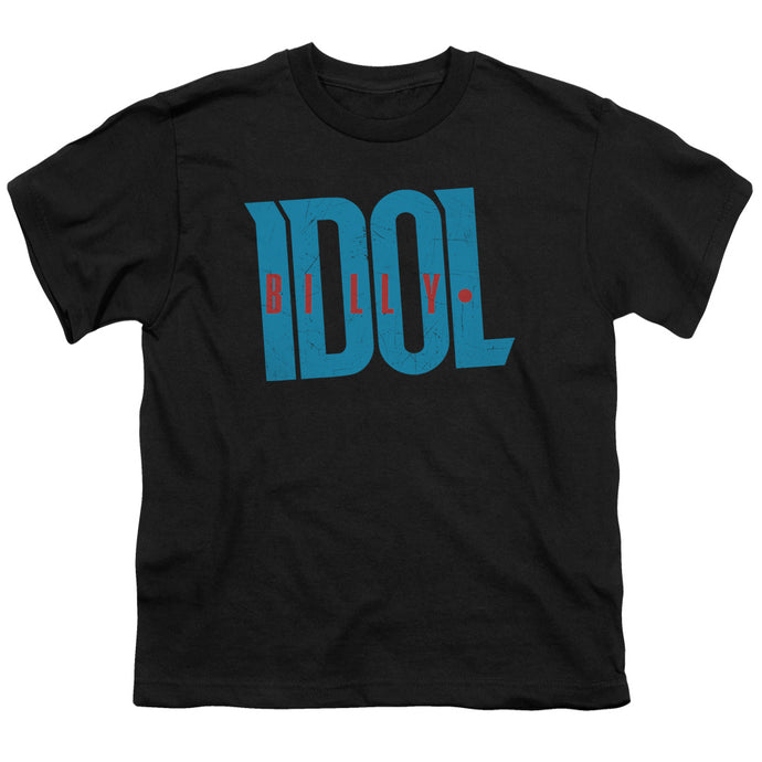 Billy Idol Logo Kids Youth T Shirt Black