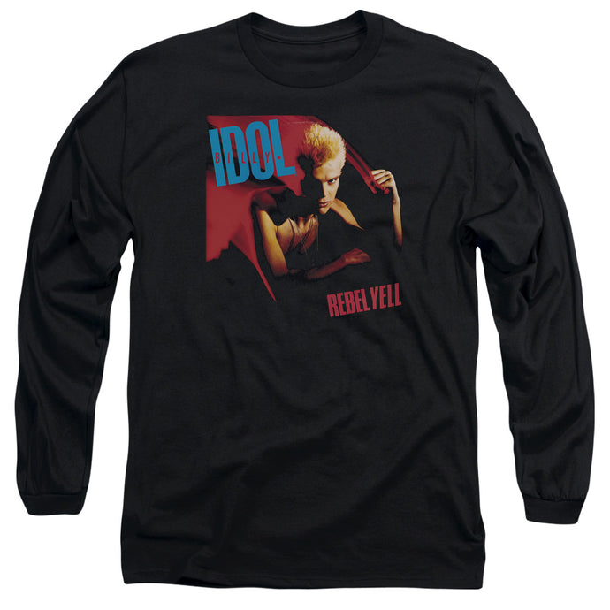 Billy Idol Rebel Yell Mens Long Sleeve Shirt Black