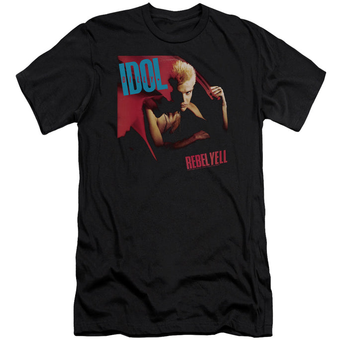 Billy Idol Rebel Yell Premium Bella Canvas Slim Fit Mens T Shirt Black