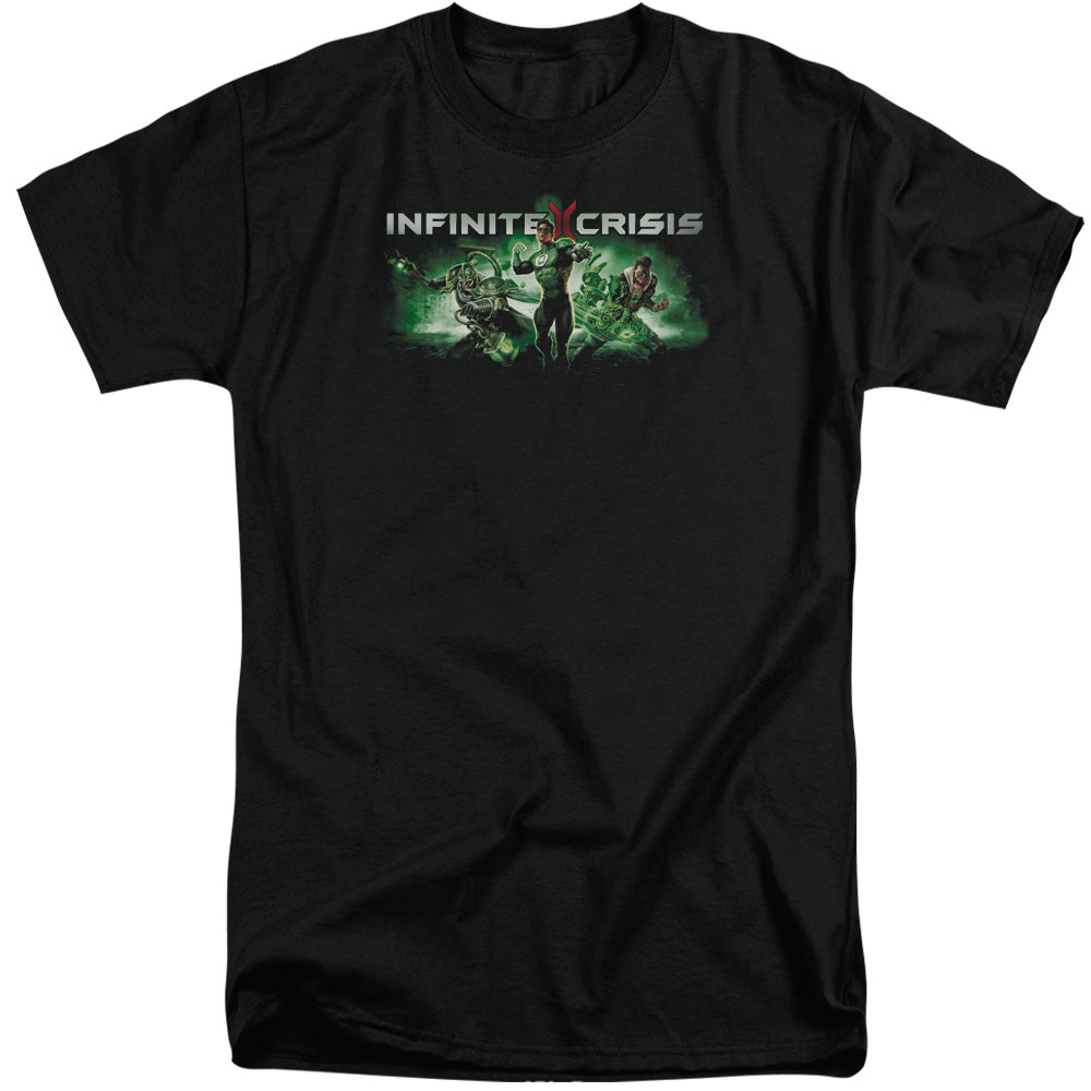 Infinite Crisis Ic Green Mens Tall T Shirt Black Officially Licensed