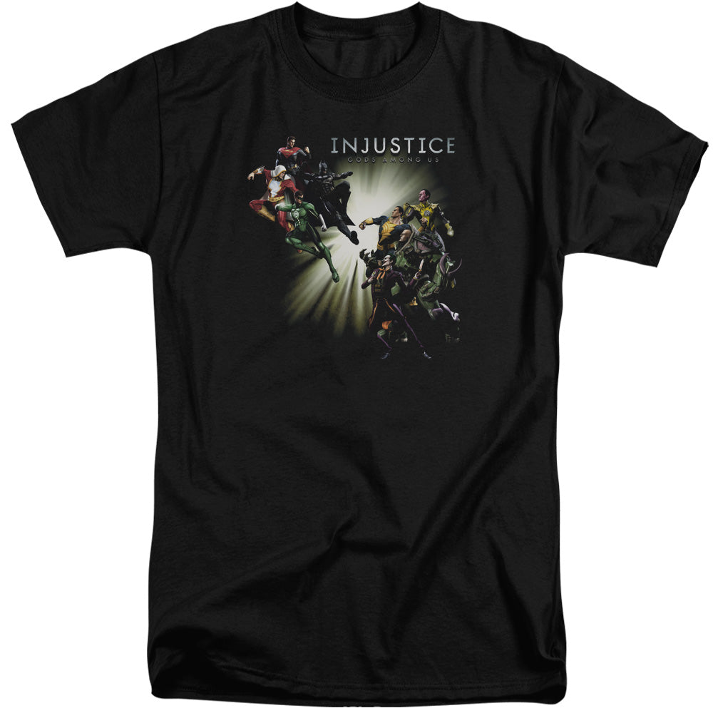 Injustice Gods Among Us Good Vs Evils Mens Tall T Shirt Black Officially Licensed