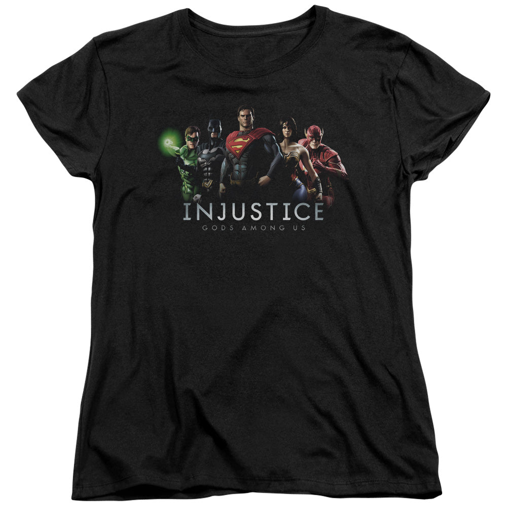 Injustice Gods Among Us Injustice League Womens T Shirt Black