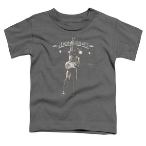 Jeff Beck Guitar God Toddler Kids Youth T Shirt Charcoal