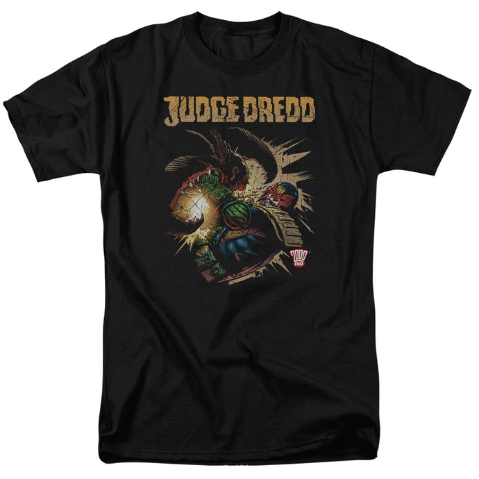 Judge Dredd Blast Away Mens T Shirt Black