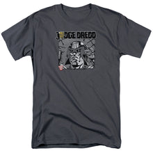 Load image into Gallery viewer, Judge Dredd Fenced Mens T Shirt Charcoal