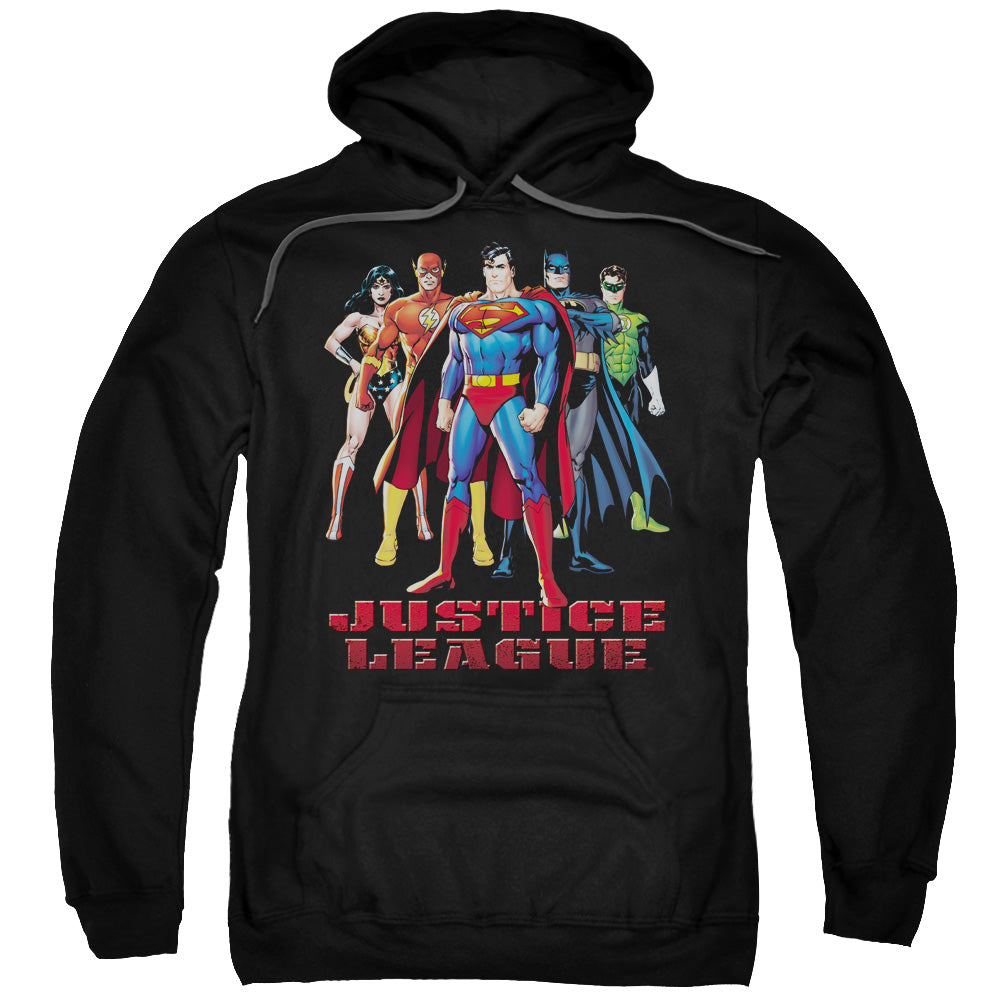 Justice League in League Mens Hoodie Black
