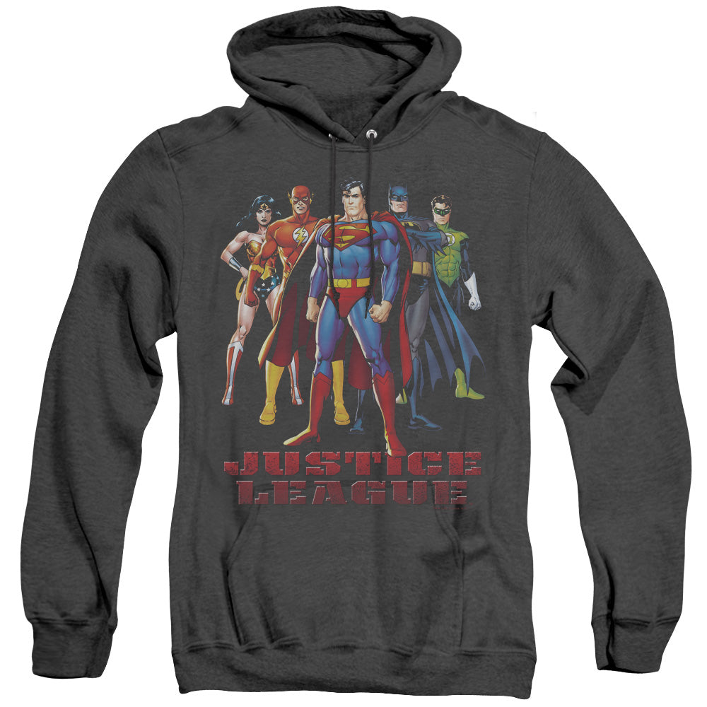 Justice League in League Heather Mens Hoodie Black