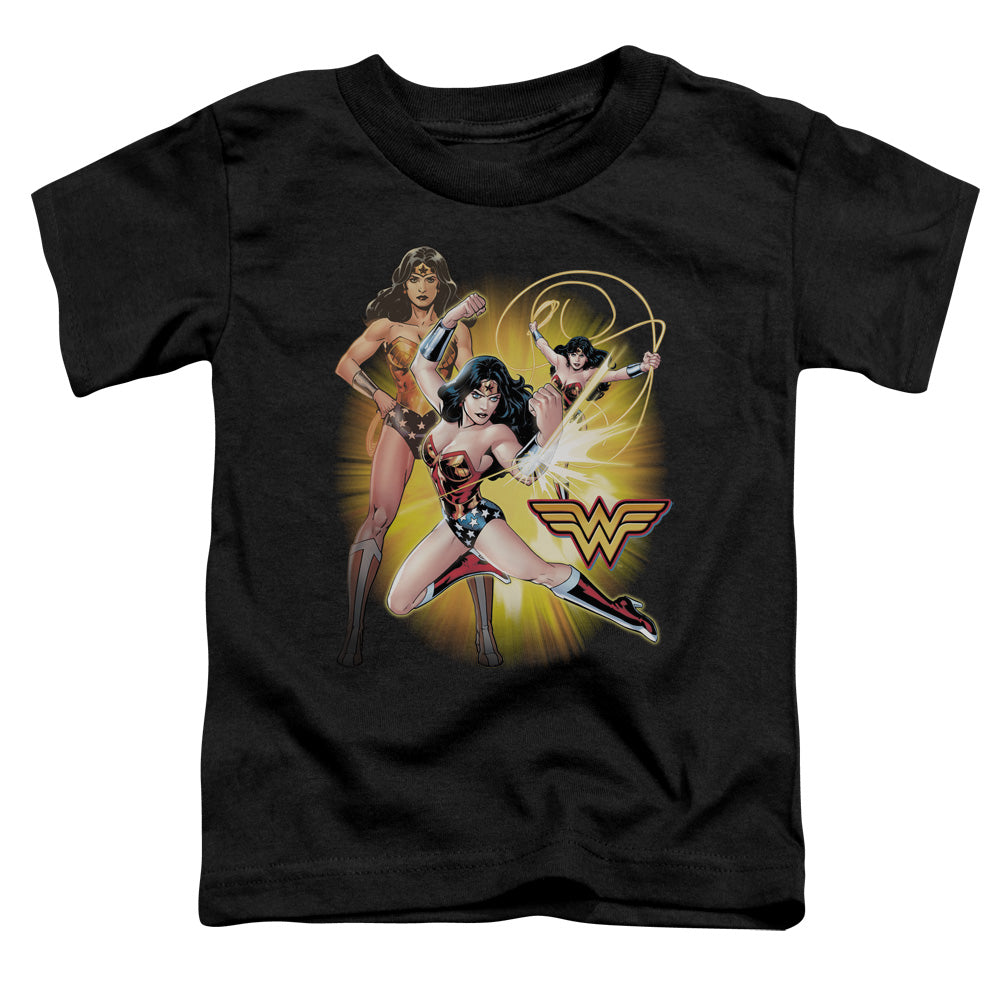 Justice League Wonder Woman Toddler Kids Youth T Shirt Black