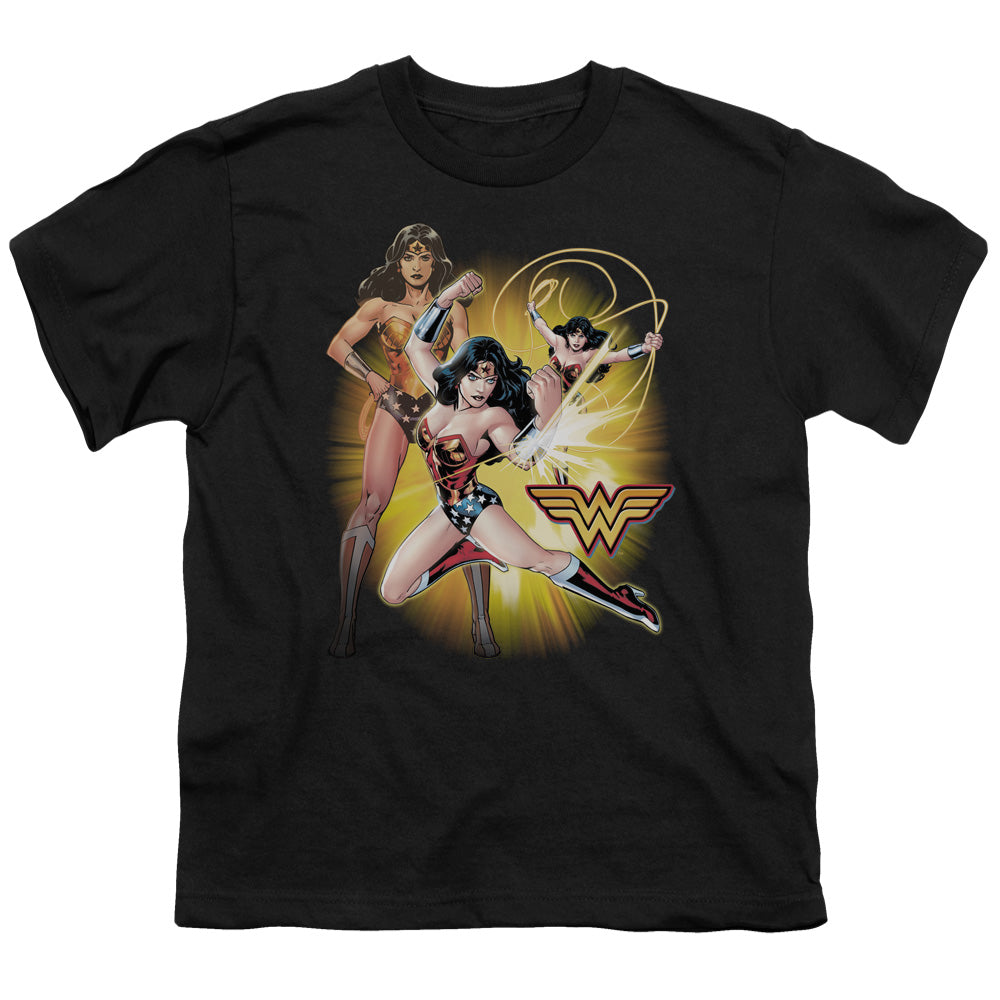 Justice League Wonder Woman Kids Youth T Shirt Black