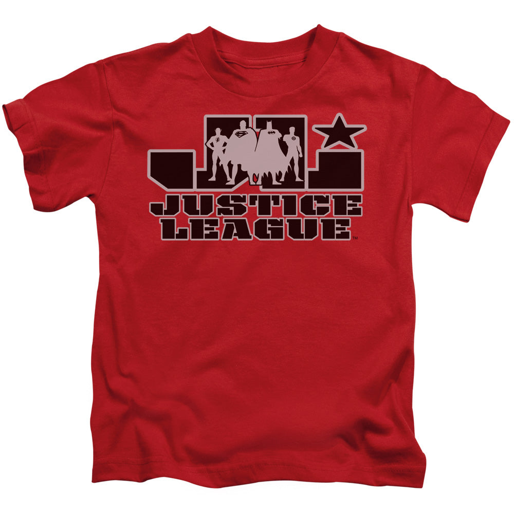 Justice League Justice League Logo Juvenile Kids Youth T Shirt Red