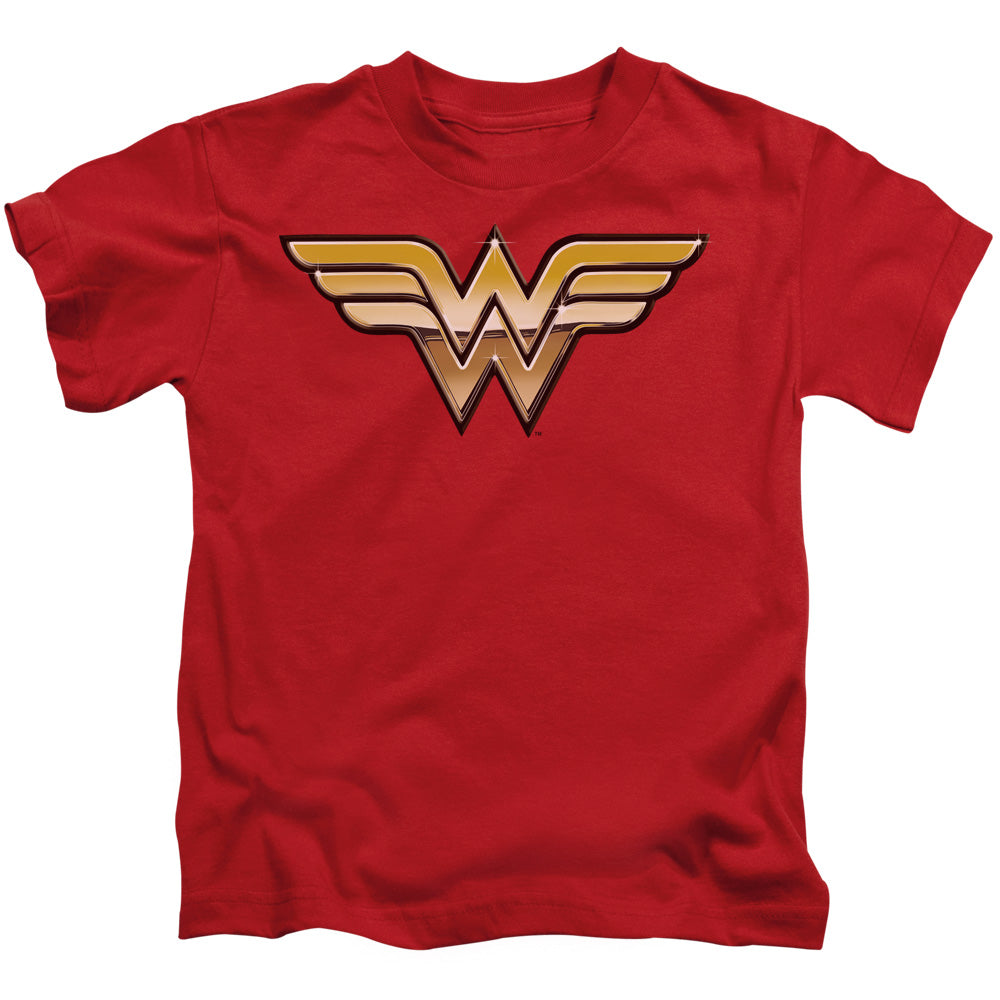 Justice League Golden Juvenile Kids Youth T Shirt Red