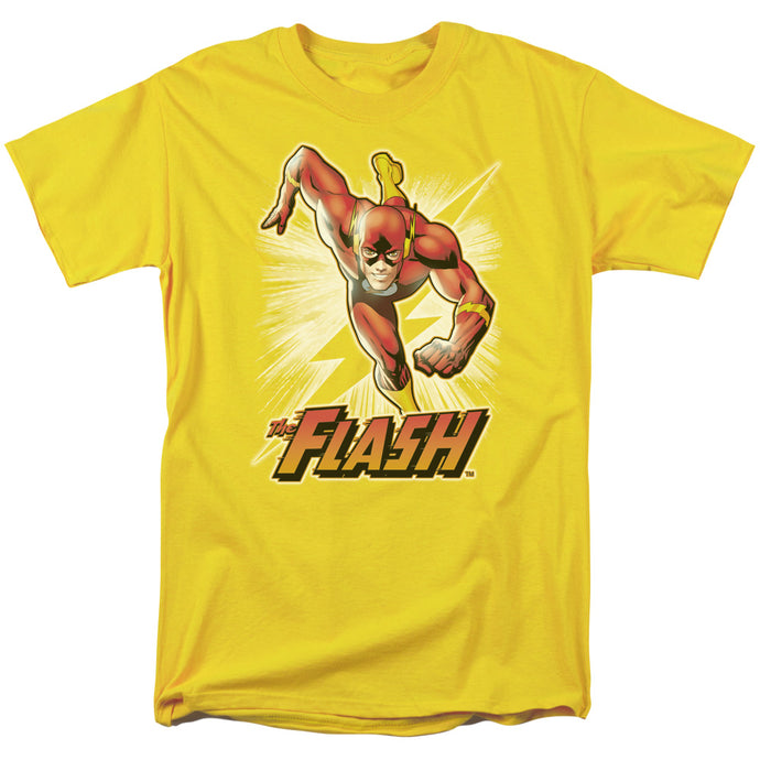 Justice League Flash Yellow Mens T Shirt Yellow
