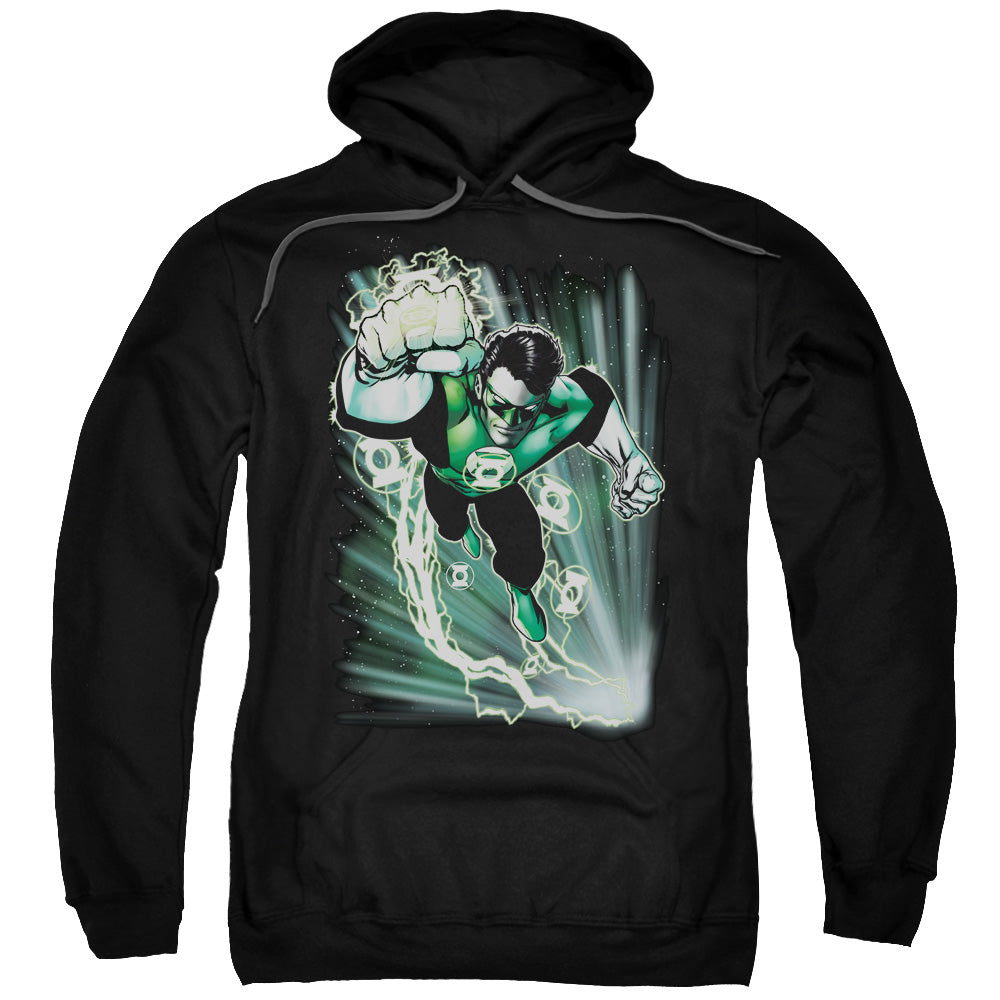 Justice League Emerald Energy Mens Hoodie Black