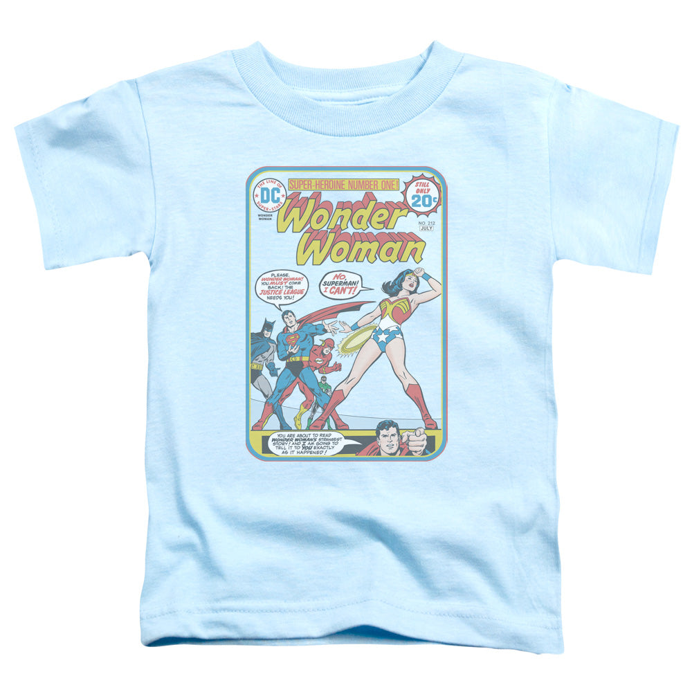 Justice League Ww #212 Cover Toddler Kids Youth T Shirt Light Blue