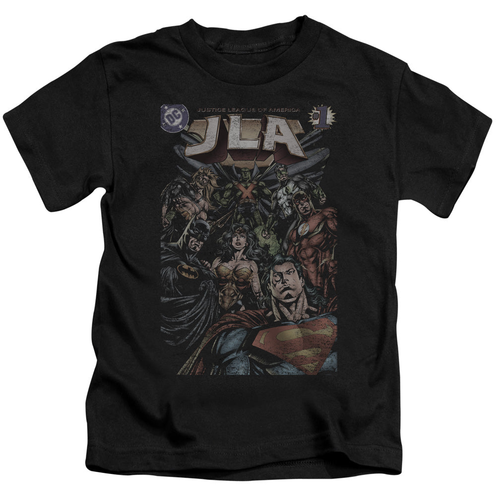 Justice League #1 Cover Juvenile Kids Youth T Shirt Black