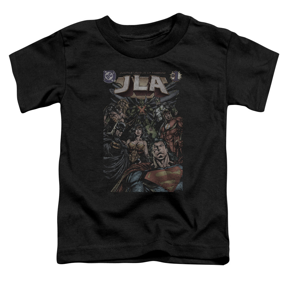 Justice League #1 Cover Toddler Kids Youth T Shirt Black