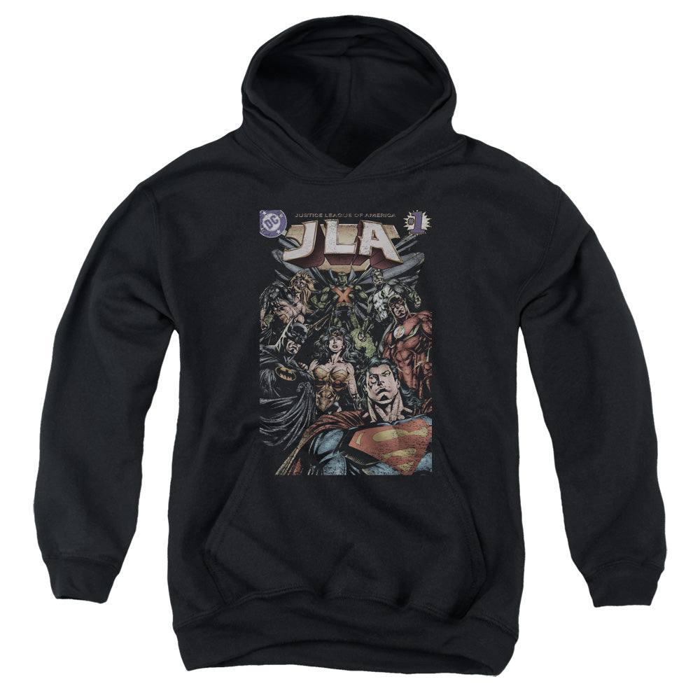 Justice League #1 Cover Kids Youth Hoodie Black