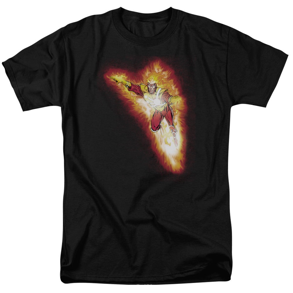 Justice League Of America Firestorm Blaze Mens T Shirt Black Officially Licensed