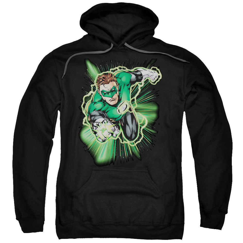 Justice League Green Lantern Energy Mens Hoodie Black