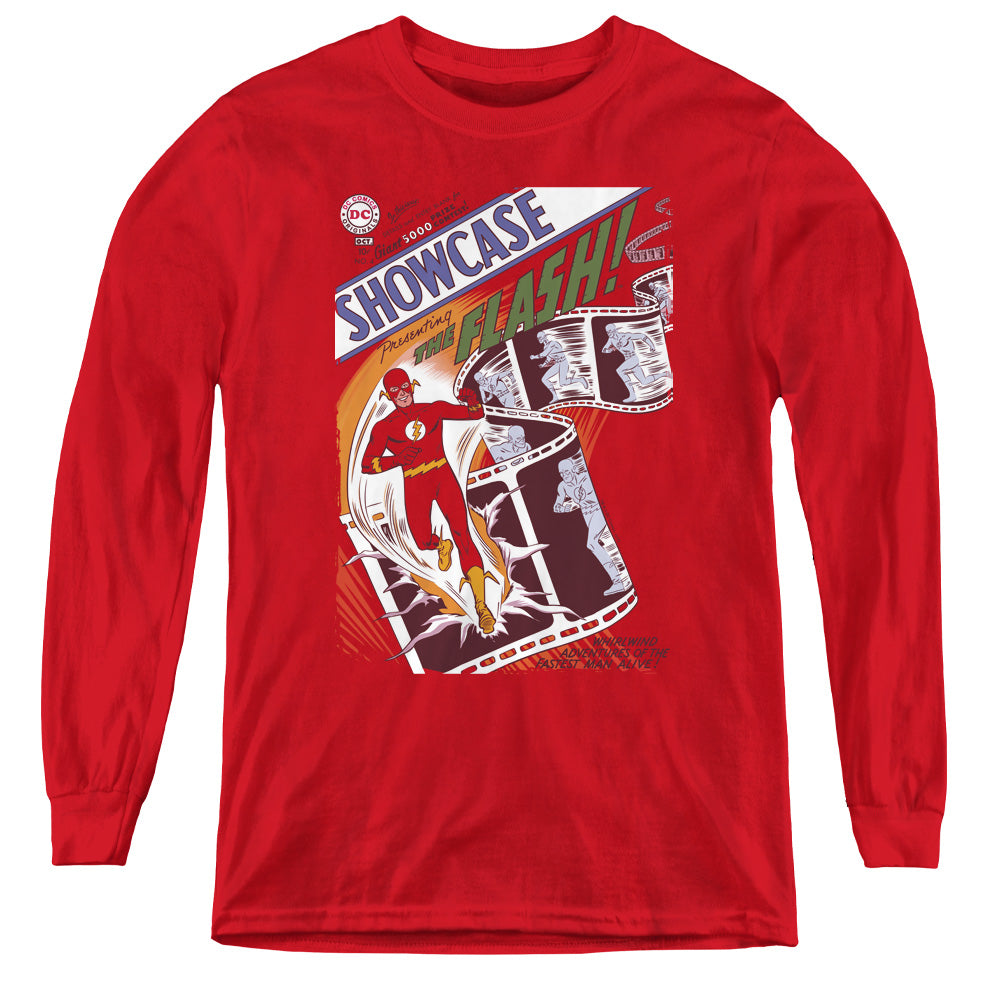 Justice League Showcase #4 Cover Long Sleeve Kids Youth T Shirt Red