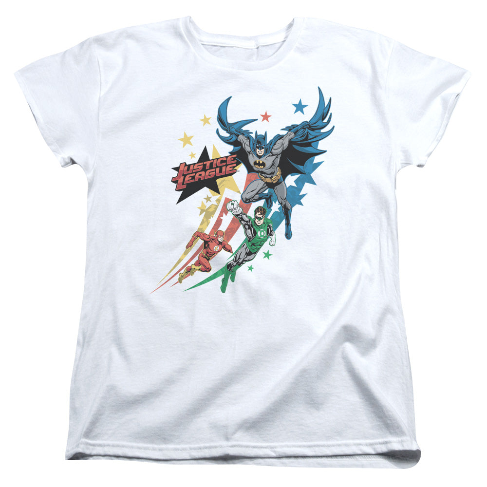 Justice League Allegiance Womens T Shirt White