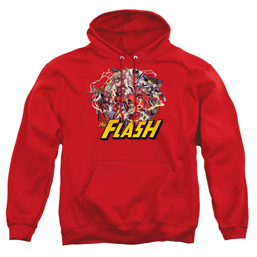 Justice League Of America Flash Family Mens Hoodie Red Officially Licensed