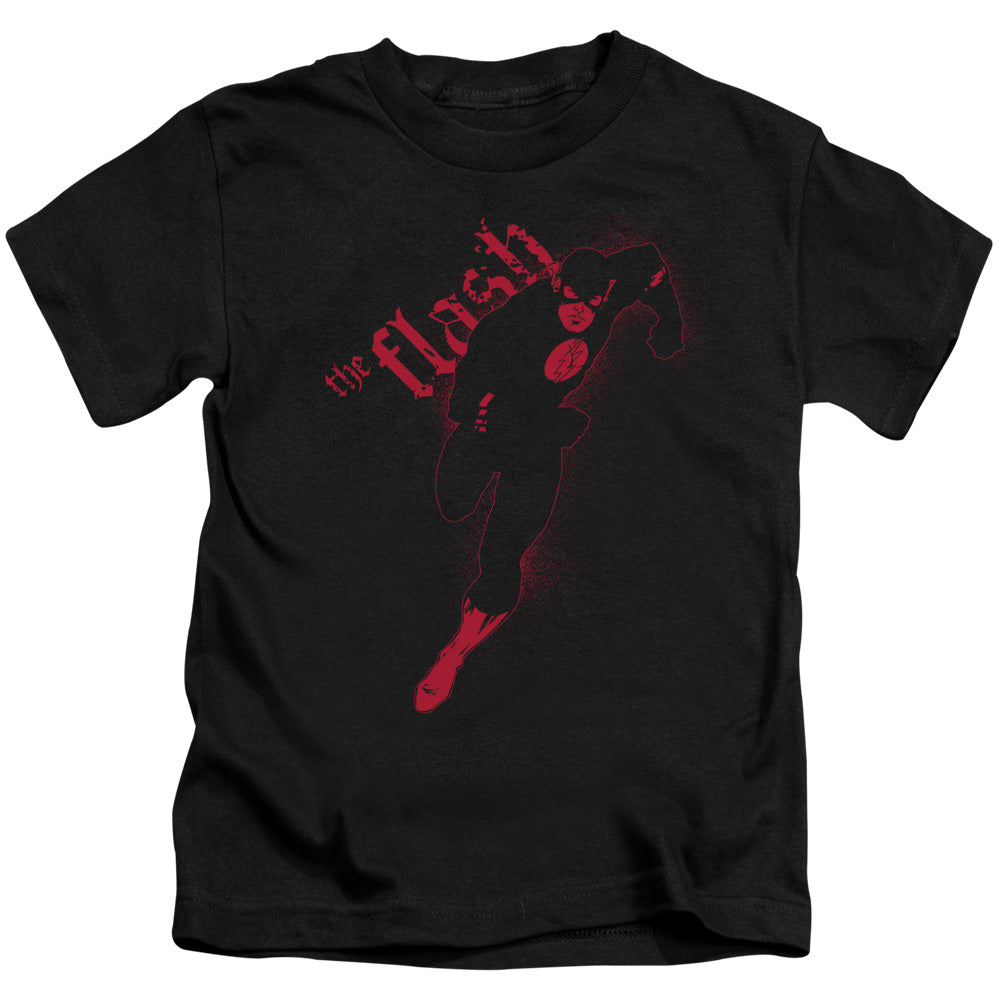 Justice League Flash Darkness Juvenile Kids Youth T Shirt Black