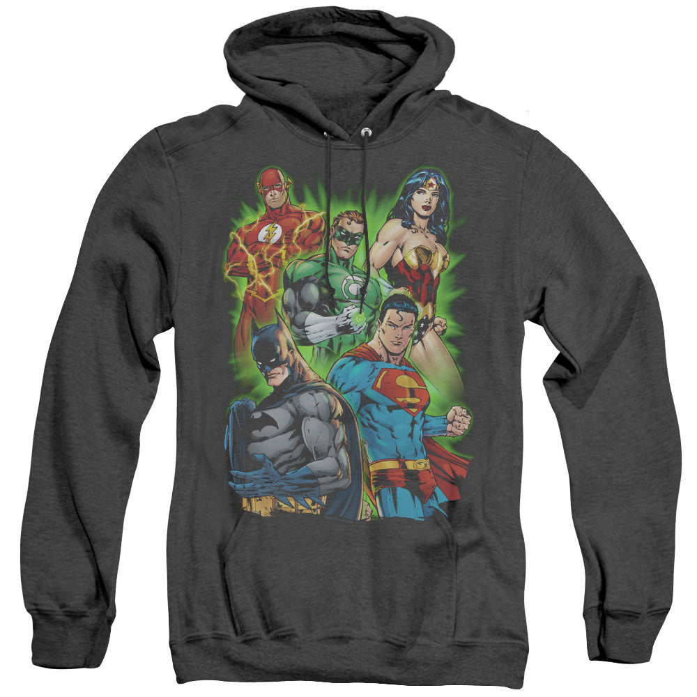 Justice League Will Power Heather Mens Hoodie Black
