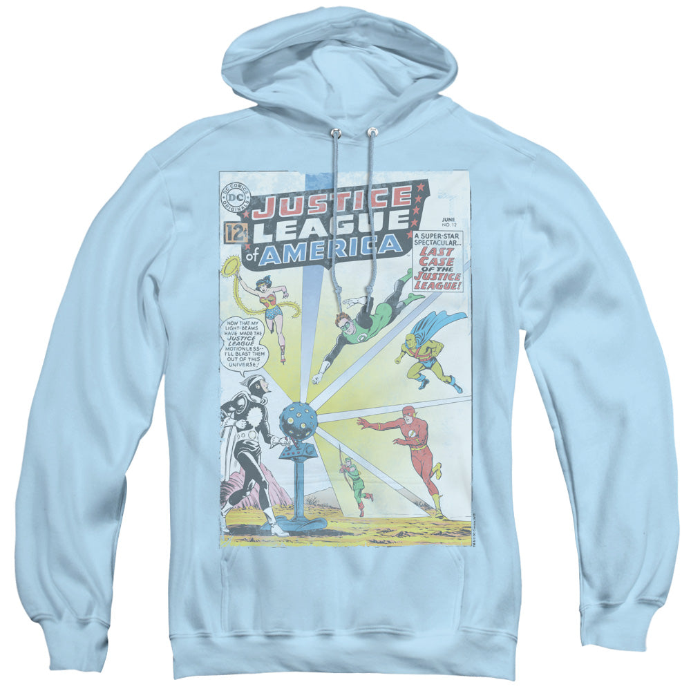 Justice League Vintage Cover 12 Mens Hoodie Light Blue