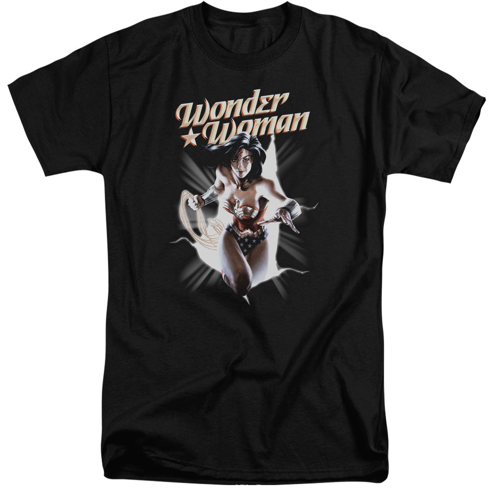 Justice League Of America Ww Break Out Mens Tall T Shirt Black Officially Licensed