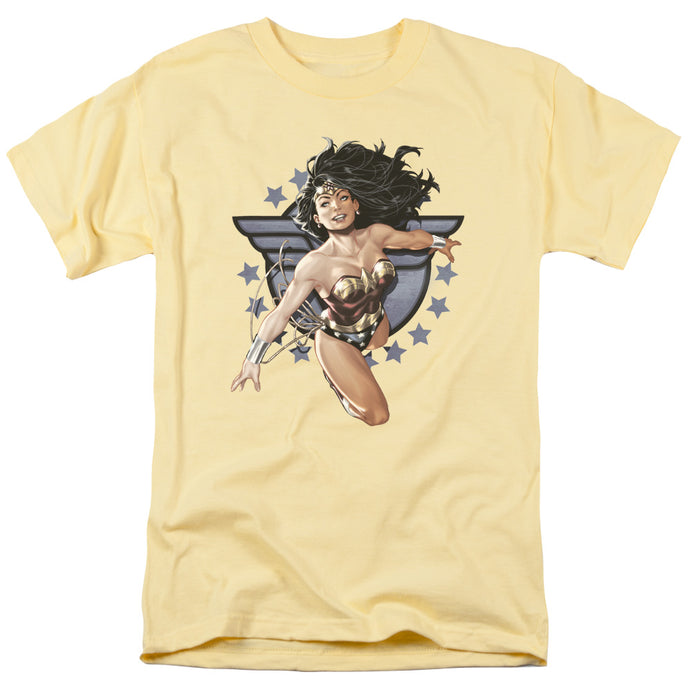 Justice League Wonder Woman All Star Mens T Shirt Yellow